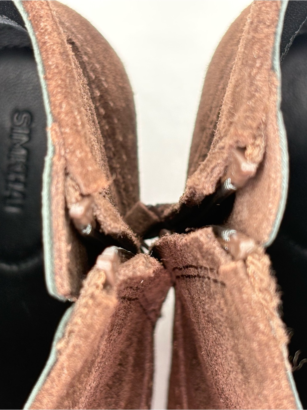 Simkhai Shadow Western Suede Ankle Boots Cacao 6 - Picture 5 of 10